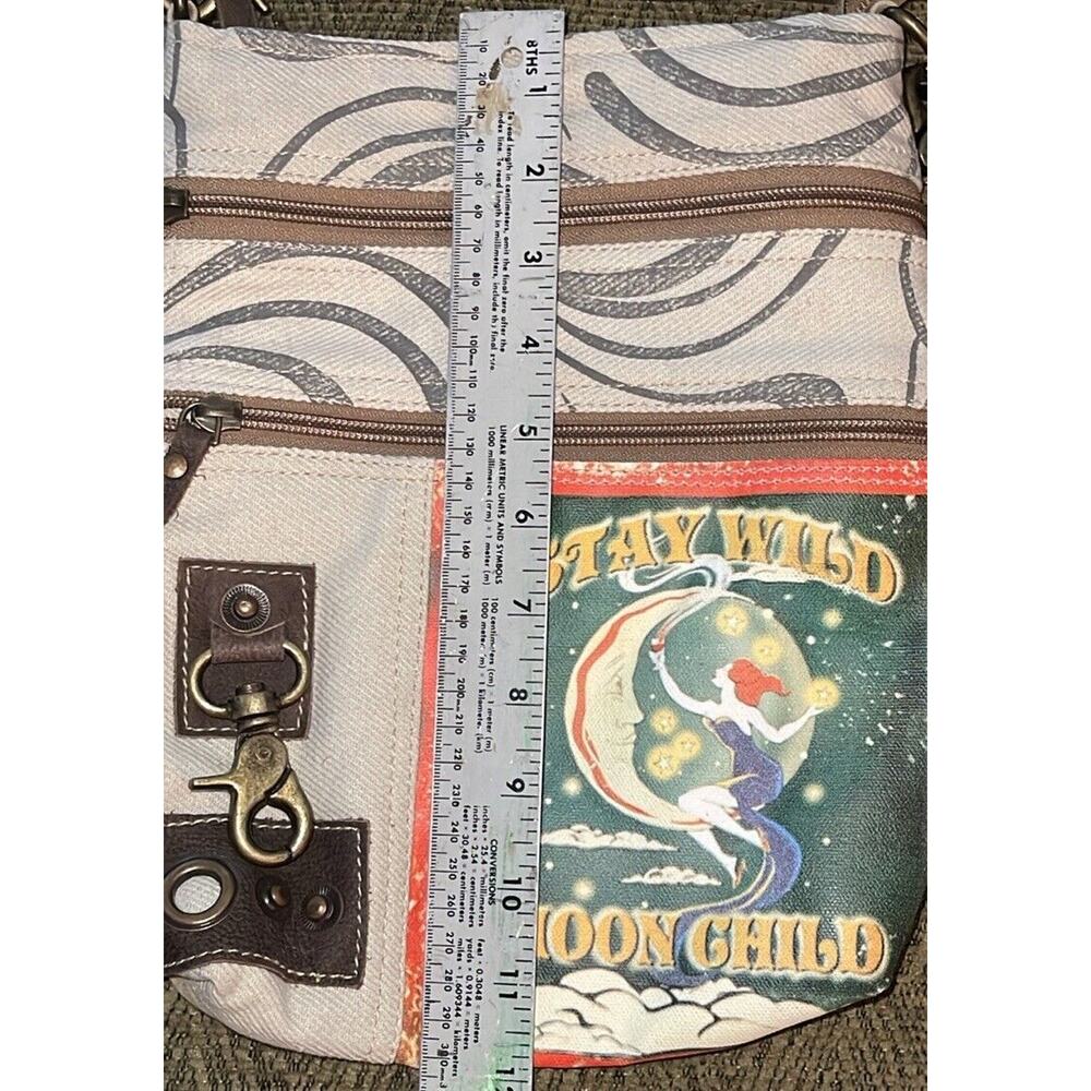 RAE’S STAY WILD MOONCHILD CROSSBODY Woman’s adjustable Strap Hippie Style Purse - Picture 11 of 12